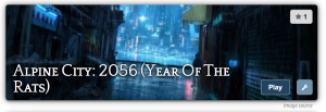 Banner for my "Alpine City: 2056" Storium